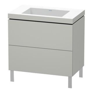 Duravit Waschtischunterschrank c-bonded L-Cube 80x48cm, o HL, bg ma, 2 Ausz., steh.