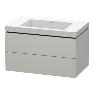 Duravit Waschtischunterschrank c-bonded L-Cube 80x48cm, o HL, bg ma, 2 Schub., wandhängend