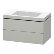 Duravit Waschtischunterschrank c-bonded L-Cube 80x48cm, o HL, bg ma, 2 Schub., wandhängend