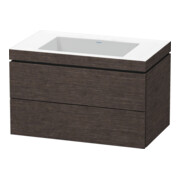 Duravit Waschtischunterschrank c-bonded L-Cube 80x48cm, o HL, E d geb., 2 Schub., wandhängend