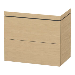 Duravit Waschtischunterschrank c-bonded L-Cube 80x48cm, o HL, E N, 2 Ausz., bodensteh.