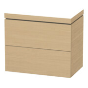 Duravit Waschtischunterschrank c-bonded L-Cube 80x48cm, o HL, E N, 2 Ausz., bodensteh.