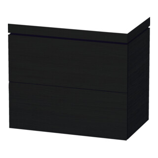 Duravit Waschtischunterschrank c-bonded L-Cube 80x48cm, o HL, E sw, 2 Ausz., bodensteh.