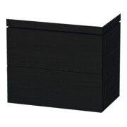 Duravit Waschtischunterschrank c-bonded L-Cube 80x48cm, o HL, E sw, 2 Ausz., bodensteh.