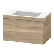 Duravit Waschtischunterschrank c-bonded L-Cube 80x48cm, o HL, Ei marm., 1 Ausz., wandhängend