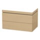 Duravit Waschtischunterschrank c-bonded L-Cube 80x48cm, o. HL, Ei natur, 2 Schubkästen-1