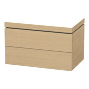 Duravit Waschtischunterschrank c-bonded L-Cube 80x48cm, o. HL, Ei natur, 2 Schubkästen