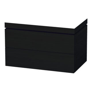 Duravit Waschtischunterschrank c-bonded L-Cube 80x48cm, o. HL, Ei sw, 2 Schubkästen