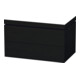 Duravit Waschtischunterschrank c-bonded L-Cube 80x48cm, o. HL, Ei sw, 2 Schubkästen-1