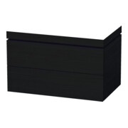 Duravit Waschtischunterschrank c-bonded L-Cube 80x48cm, o. HL, Ei sw, 2 Schubkästen