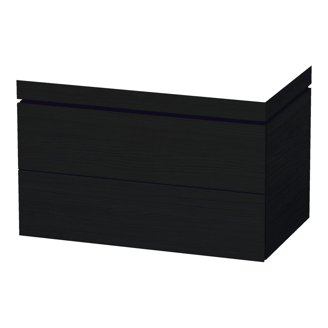 Duravit Waschtischunterschrank c-bonded L-Cube 80x48cm, o. HL, Ei sw, 2 Schubkästen
