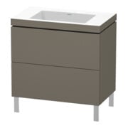 Duravit Waschtischunterschrank c-bonded L-Cube 80x48cm, o HL, f G m, 2 Ausz., steh.