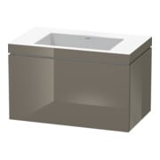 Duravit Waschtischunterschrank c-bonded L-Cube 80x48cm, o HL, f Gr hgl, 1 Ausz., wandhängend