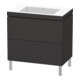Duravit Waschtischunterschrank c-bonded L-Cube 80x48cm, o HL, gra matt, 2 Ausz., steh.-1