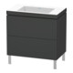 Duravit Waschtischunterschrank c-bonded L-Cube 80x48cm, o HL, graph ma, 2 Ausz., steh.-1
