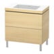 Duravit Waschtischunterschrank c-bonded L-Cube 80x48cm, o HL, med. Ei, 2 Ausz., steh.-1