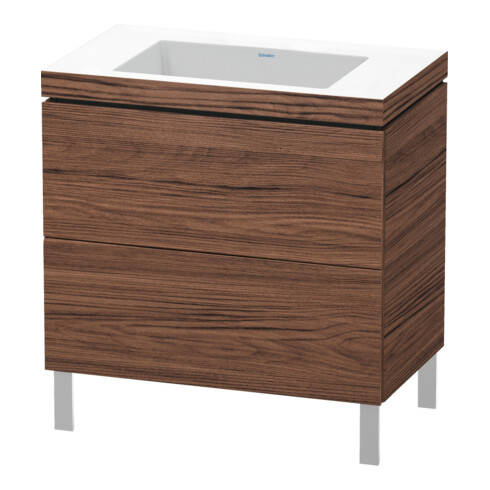 Duravit Waschtischunterschrank c-bonded L-Cube 80x48cm, o HL, N dkl., 2 Ausz., steh.