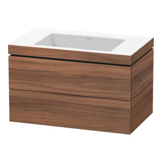 Duravit Waschtischunterschrank c-bonded L-Cube 80x48cm, o HL, N Nat, 2 Schub., wandhängend