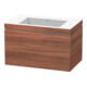 Duravit Waschtischunterschrank c-bonded L-Cube 80x48cm, o HL, Nussb Nat, 1 Ausz., wandhängend-1