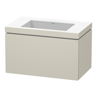 Duravit Waschtischunterschrank c-bonded L-Cube 80x48cm, o HL, Tau matt, 1 Ausz., wandhängend