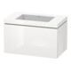 Duravit Waschtischunterschrank c-bonded L-Cube 80x48cm, o HL, we. hgl, 1 Ausz., wandhängend-1