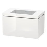 Duravit Waschtischunterschrank c-bonded L-Cube 80x48cm, o HL, we. hgl, 1 Ausz., wandhängend