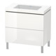 Duravit Waschtischunterschrank c-bonded L-Cube 80x48cm, o HL, we. hgl, 2 Ausz., steh.-1