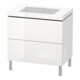 Duravit Waschtischunterschrank c-bonded L-Cube 80x48cm, o HL, we. hgl, 2 Ausz., steh.-1