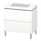 Duravit Waschtischunterschrank c-bonded L-Cube 80x48cm, o HL, we. matt, 2 Ausz., steh.-1