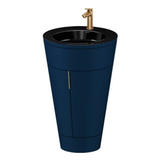 Duravit Waschtischunterschrank c-bonded Set Starck 1 56x86,4x60,5cm, st, G b ge, blau s-matt