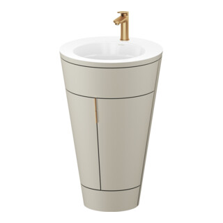Duravit Waschtischunterschrank c-bonded Set Starck 1 56x86,4x60,5cm, st, G b geb., Tau s-matt