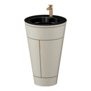 Duravit Waschtischunterschrank c-bonded Set Starck 1 56x86,4x60,5cm, st, G b geb., Tau s-matt