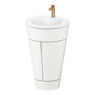 Duravit Waschtischunterschrank c-bonded Set Starck 1 56x86,4x60,5cm, st, G b geb., we. s-matt