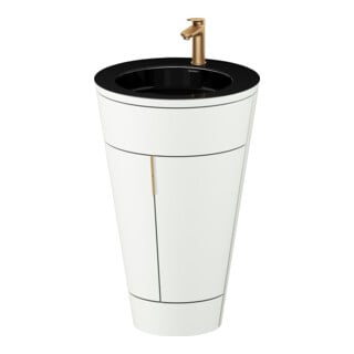Duravit Waschtischunterschrank c-bonded Set Starck 1 56x86,4x60,5cm, st, G b geb., we. s-matt