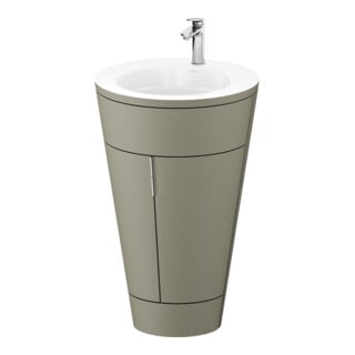 Duravit Waschtischunterschrank c-bonded Set Starck 1 56x86,4x60,5cm, st, G c, st-g s-matt