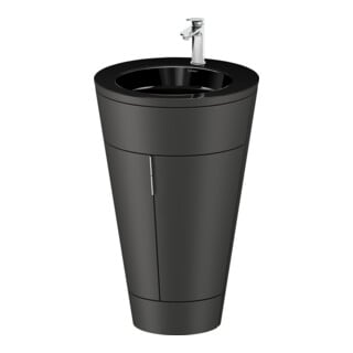 Duravit Waschtischunterschrank c-bonded Set Starck 1 56x86,4x60,5cm, st, G chr, graph s-matt