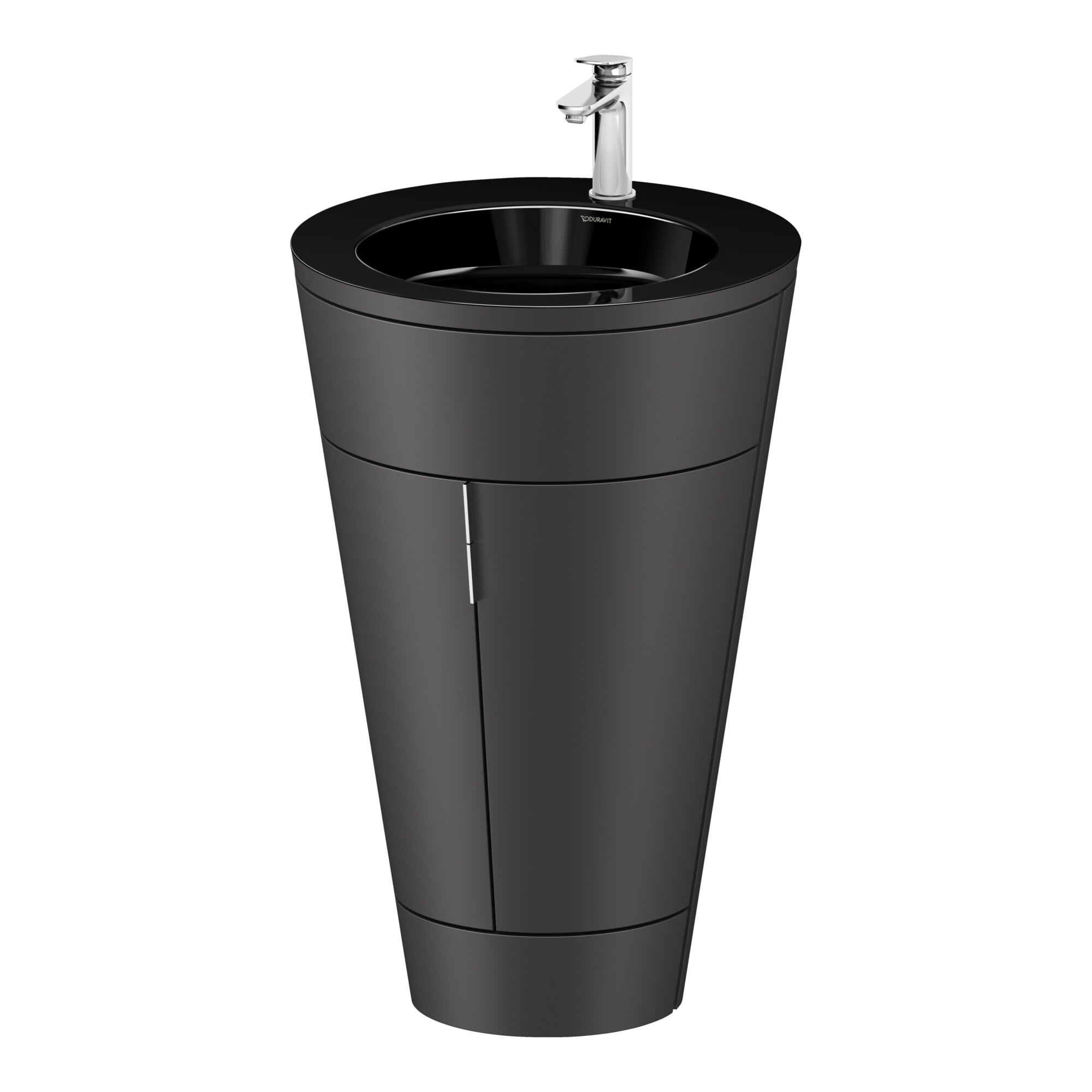 Duravit Waschtischunterschrank c-bonded Set Starck 1 56x86,4x60,5cm, st, G chr, graph s-matt