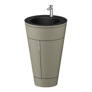 Duravit Waschtischunterschrank c-bonded Set Starck 1 56x86,4x60,5cm, st, G ES ge, st-g s-matt