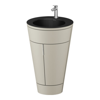 Duravit Waschtischunterschrank c-bonded Set Starck 1 56x86,4x60,5cm, st, G ES ge, Tau s-matt