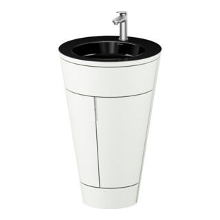 Duravit Waschtischunterschrank c-bonded Set Starck 1 56x86,4x60,5cm, st, G ES ge, we. s-matt