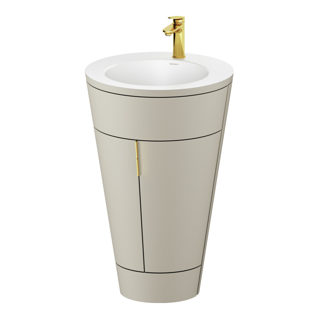 Duravit Waschtischunterschrank c-bonded Set Starck 1 56x86,4x60,5cm, st, G g pol., Tau s-matt