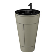 Duravit Waschtischunterschrank c-bonded Set Starck 1 56x86,4x60,5cm, st, G sw, st-g s-matt