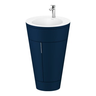 Duravit Waschtischunterschrank c-bonded Set Starck 1 56x86,4x60,5cm, st, Gr. chr, blau s-matt