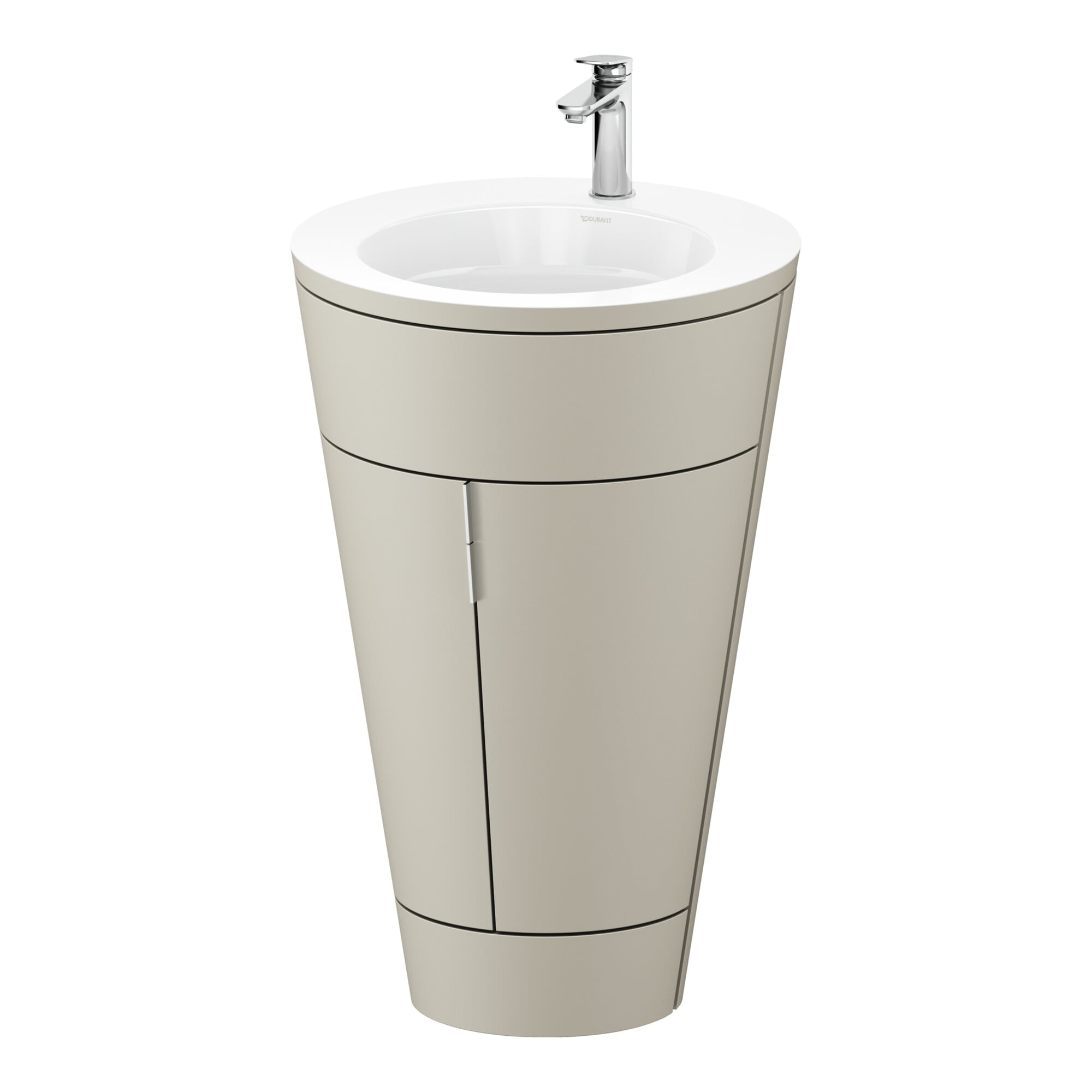 Duravit Waschtischunterschrank c-bonded Set Starck 1 56x86,4x60,5cm, st, Gr. chr, Tau s-matt
