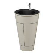 Duravit Waschtischunterschrank c-bonded Set Starck 1 56x86,4x60,5cm, st, Gr. chr, Tau s-matt