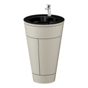 Duravit Waschtischunterschrank c-bonded Set Starck 1 56x86,4x60,5cm, st, Gr. chr, Tau s-matt