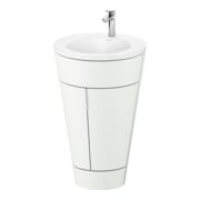 Duravit Waschtischunterschrank c-bonded Set Starck 1 56x86,4x60,5cm, st, Gr. chr, we. s-matt