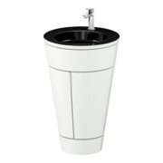 Duravit Waschtischunterschrank c-bonded Set Starck 1 56x86,4x60,5cm, st, Gr. chr, we. s-matt