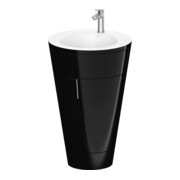 Duravit Waschtischunterschrank c-bonded Set Starck 1 56x86,4x60,5cm, st, Gr. ES geb., sw hgl
