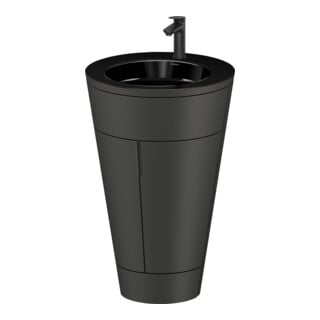 Duravit Waschtischunterschrank c-bonded Set Starck 1 56x86,4x60,5cm, st, Gr. sw, graph s-matt
